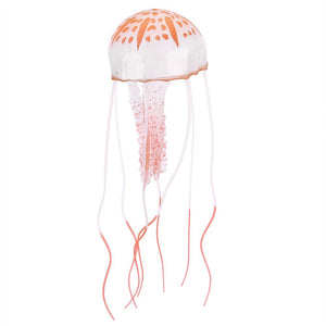 Aquarienlandschaftssimulation transparente fluoreszierende Quallendekoration